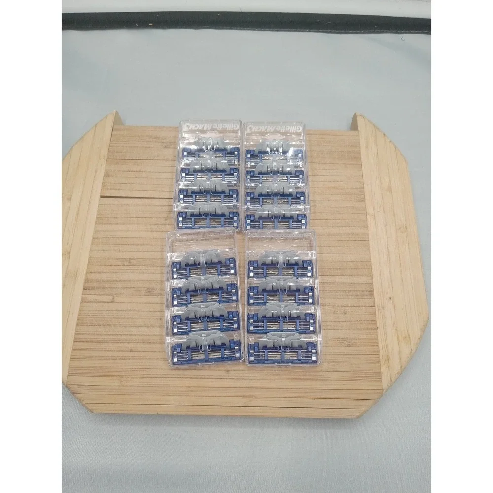 16 Gillette Mach3 Advanced Razor Blade‎ Refill Cartridges Pack Mach 3